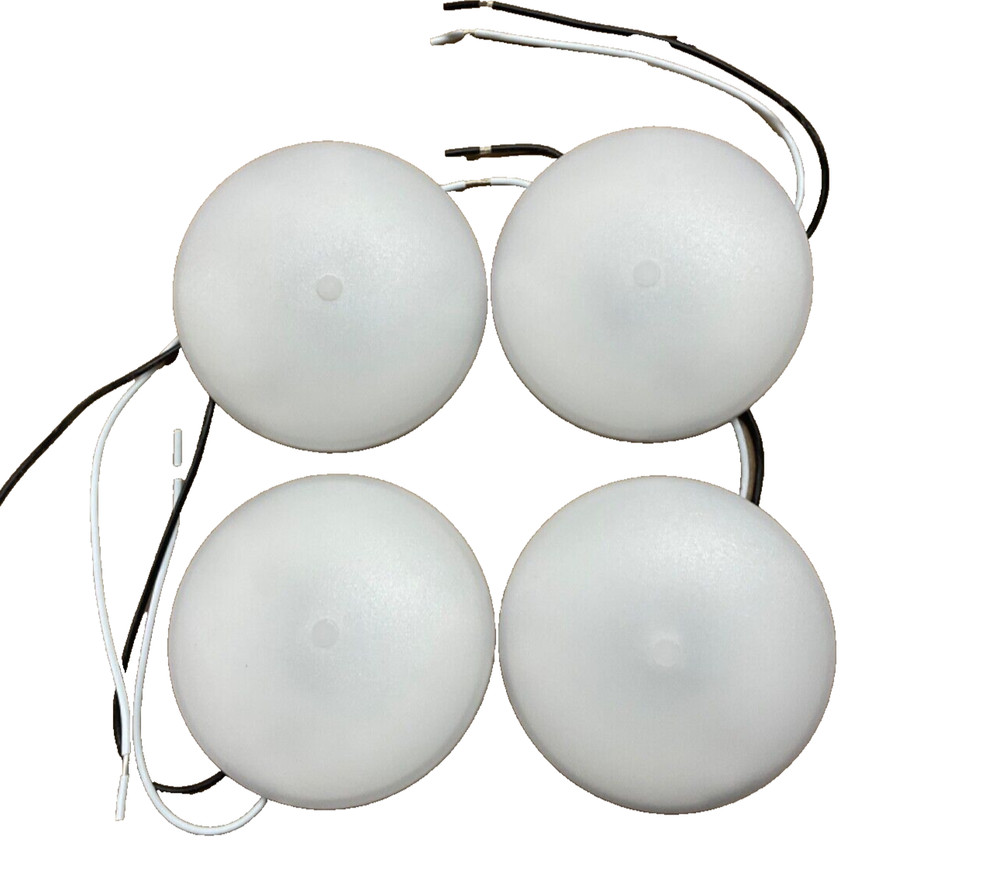 4 PACK 3.5" 12V DREAM LIGHTING LED Ceiling Under Cabinet Dome Lamp Camper/RV