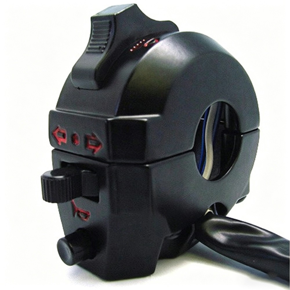 7/8" Left Hand Switch Control Turn Signal Headlight Horn Light for Motorcycle