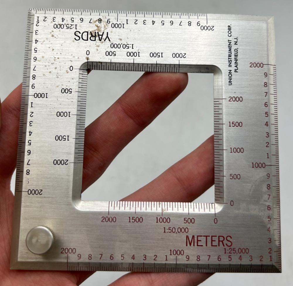 Union Instruments NJ Map Scale Reader Plotter Tool