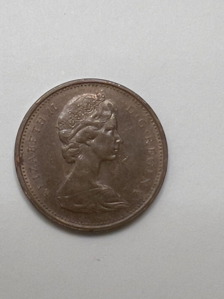 1978 Canada One Cent Coin – Elizabeth II – Circulated – Maple Leaf Reverse