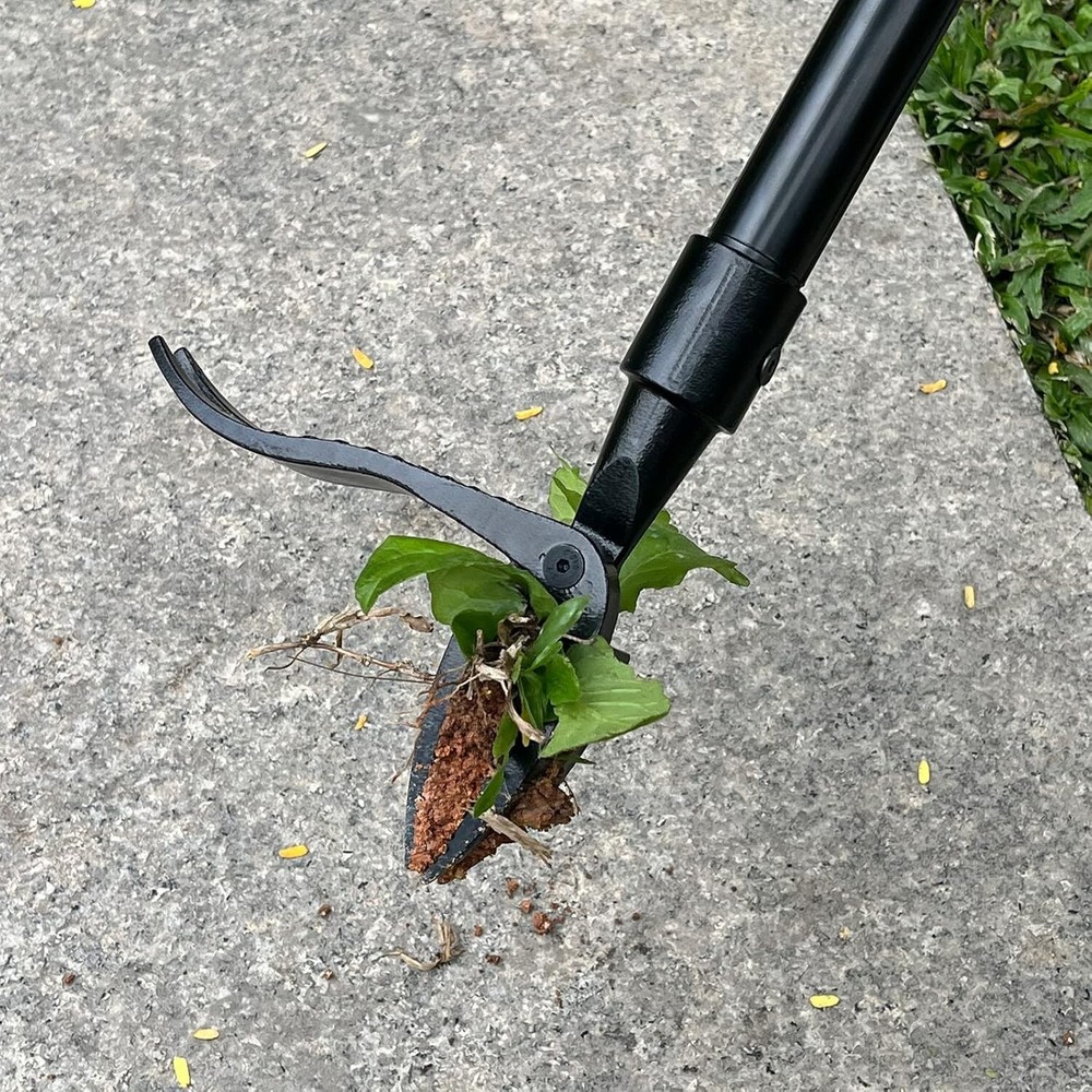 High Hardness Weed Pulling Tool,Manual Stand up Weed Puller Tool Head Replaceme