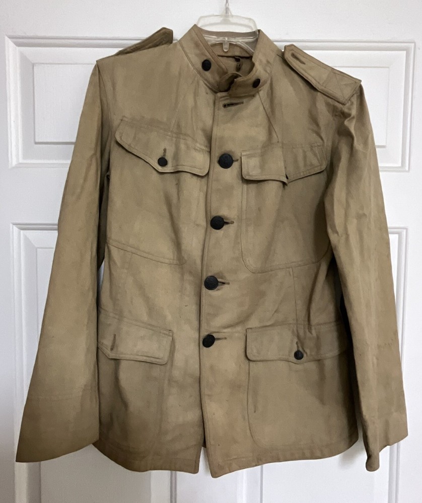 WWI M1910 Summer Tunic Size Small/Medium Plus Barracks Bag 47th Infantry Comp B
