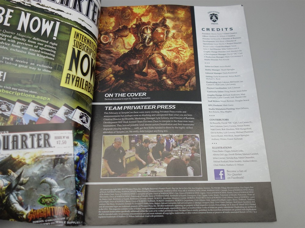 No Quarter Magazine: Issue # 47 (Privateer Press)