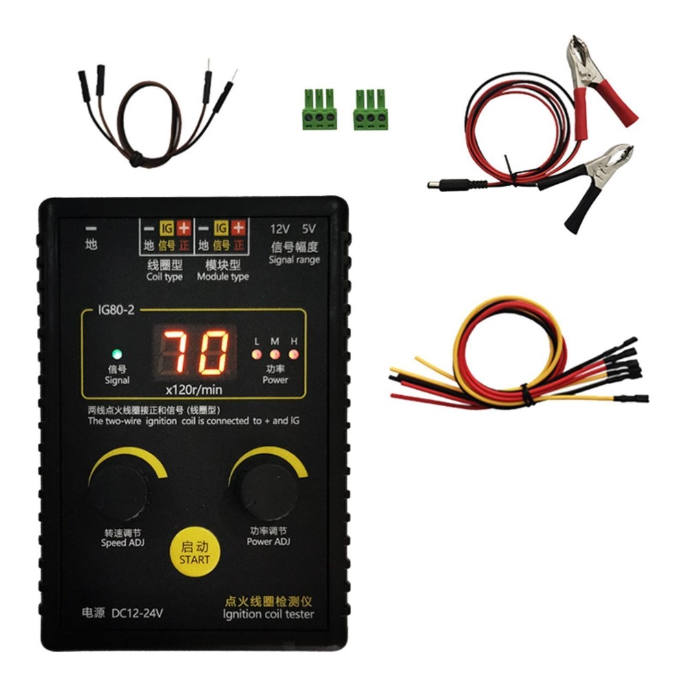 Ignition Coil Detection Kit Auto Ignition System Tester Portable Coil