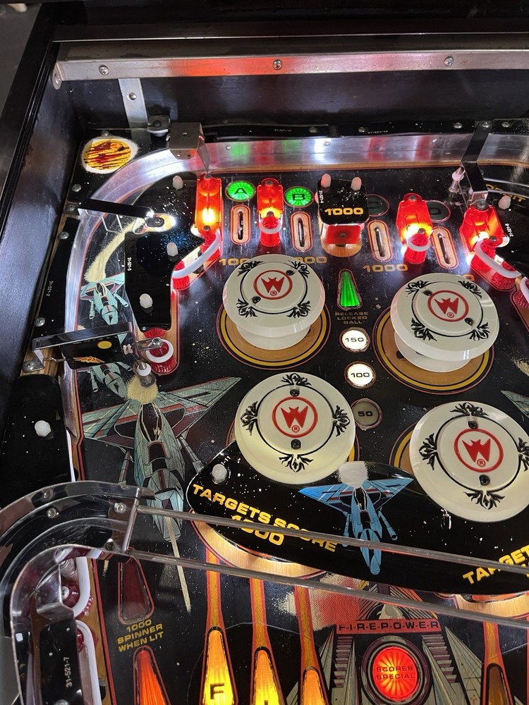 1983 FIREPOWER 2 PINBALL MACHINE PROFESSIONAL TECHS FULL LEDS PLAYS GREAT