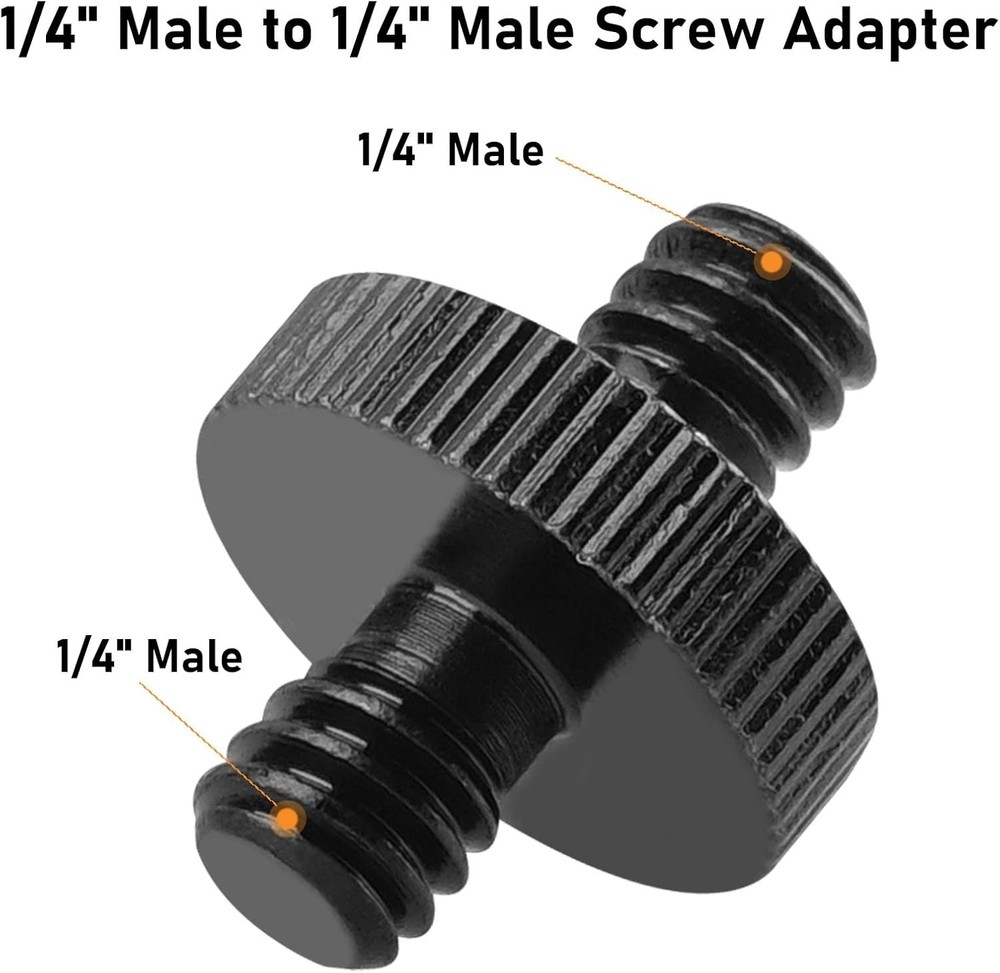 Precision 1/4" Camera Screw Adapter Set – Ensure Steady Mounting anywhere
