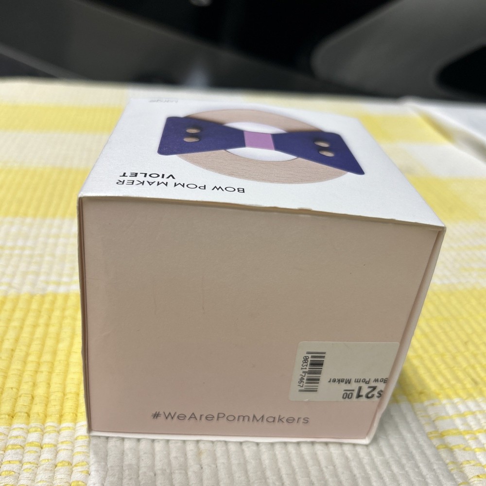 Bow Pom Maker Violet Large