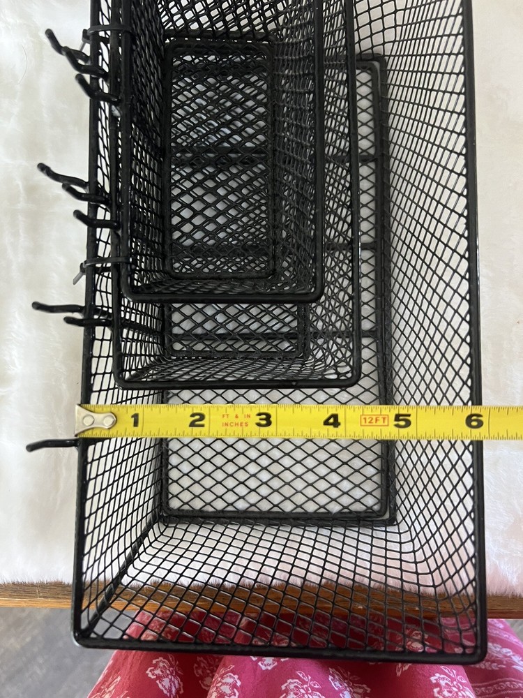 3 Piece Everbilt Wire Steel Mesh Pegboard Storage