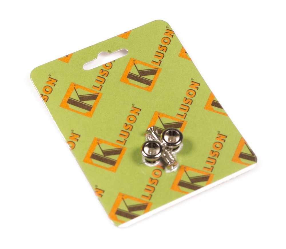 Genuine Kluson replacement Gibson strap button set (set of 2), Nickel