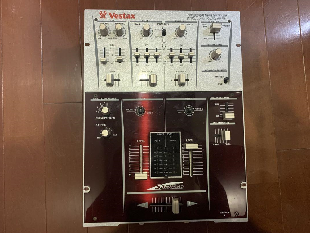 Vestax PMC-07 Pro D SAMURAI Professional Mixing Controller Good