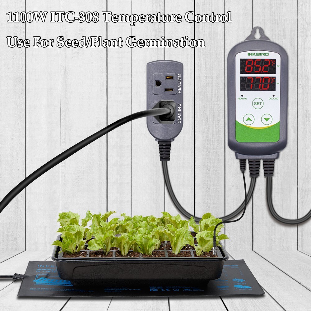 Inkbird Temperature Controller Thermostat ITC-308 Refrigerator Brewing Heating