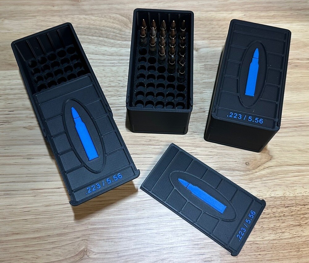 .223 / 5.56 Ammo Box 50rd Capacity (3 Pack)