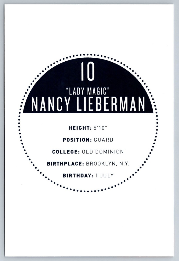 Nancy Lieberman Signed Postcard - Basketball - HOF 1996