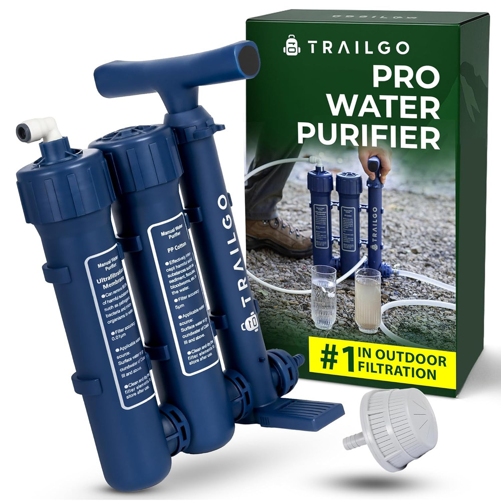 Pro Water Purifier Water Purification System for Survival - High-Volume Hand Pum