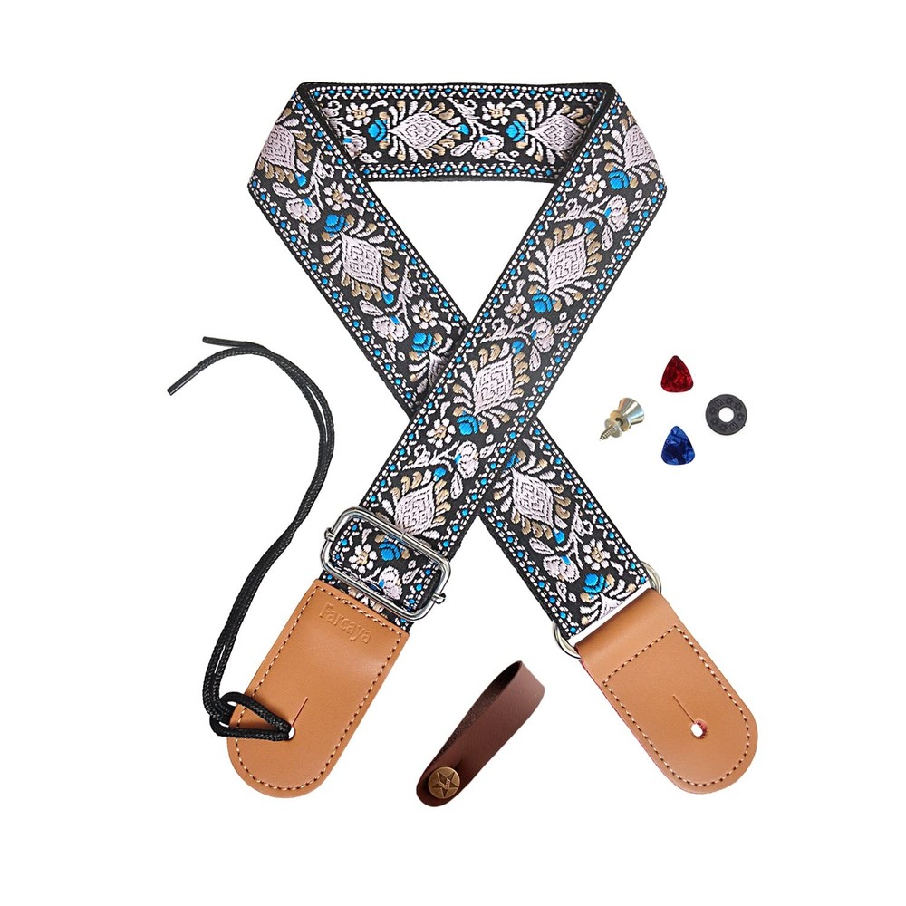 Ukulele Strap Adjustable Ukulele Shoulder Strap of Cotton Linen Style Durable