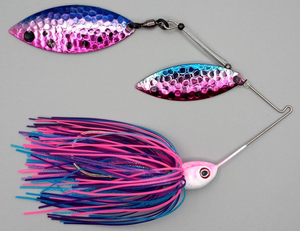 Custom Spinnerbait ~ Morning Dawn ~ 1/2 oz Double Willow
