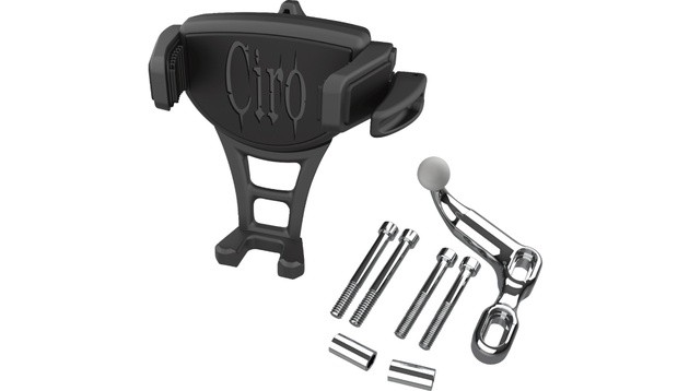 CIRO Gen 2 Constrictor Phone Holder With Offset Perch Mount Black/Chrome