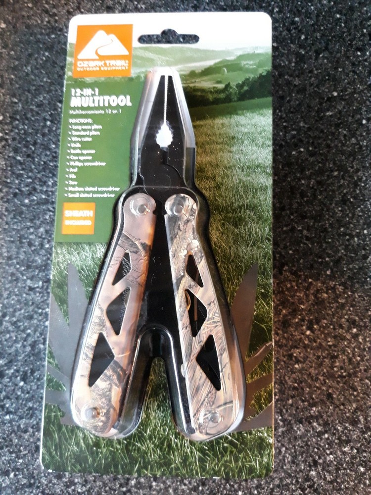 New! Ozark Trail 12-in-1 Multi Tool with Case. Original Packaging