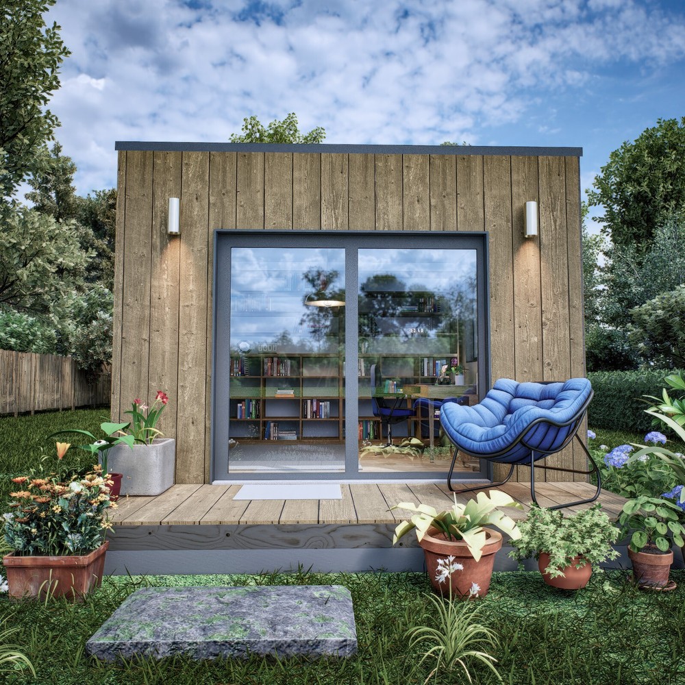 Small Cabin Plan, Tiny Office Plan, 12x12 Small Office Plan, Hard Copy