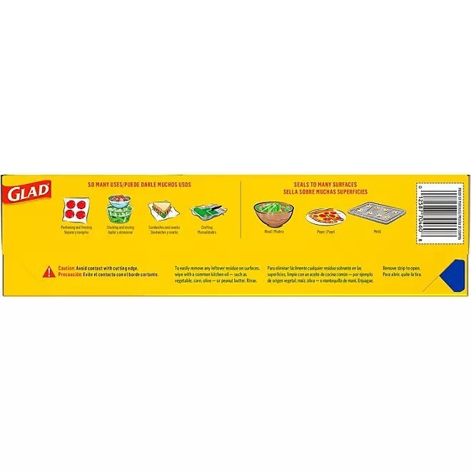 Glad Press'n Seal Plastic Wrap, 140 sq. ft. per Roll (2 Rolls Total)