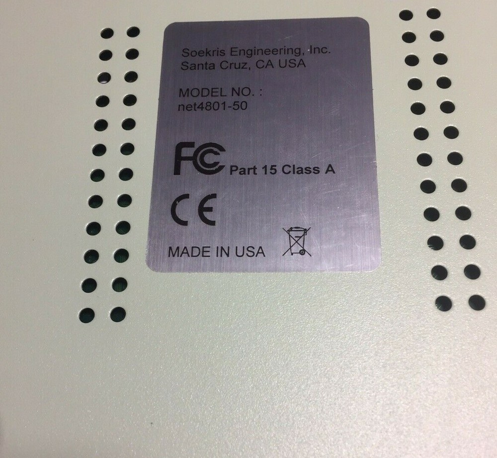 Soekris Engineering Net4801–50 Firewall Vpn Router