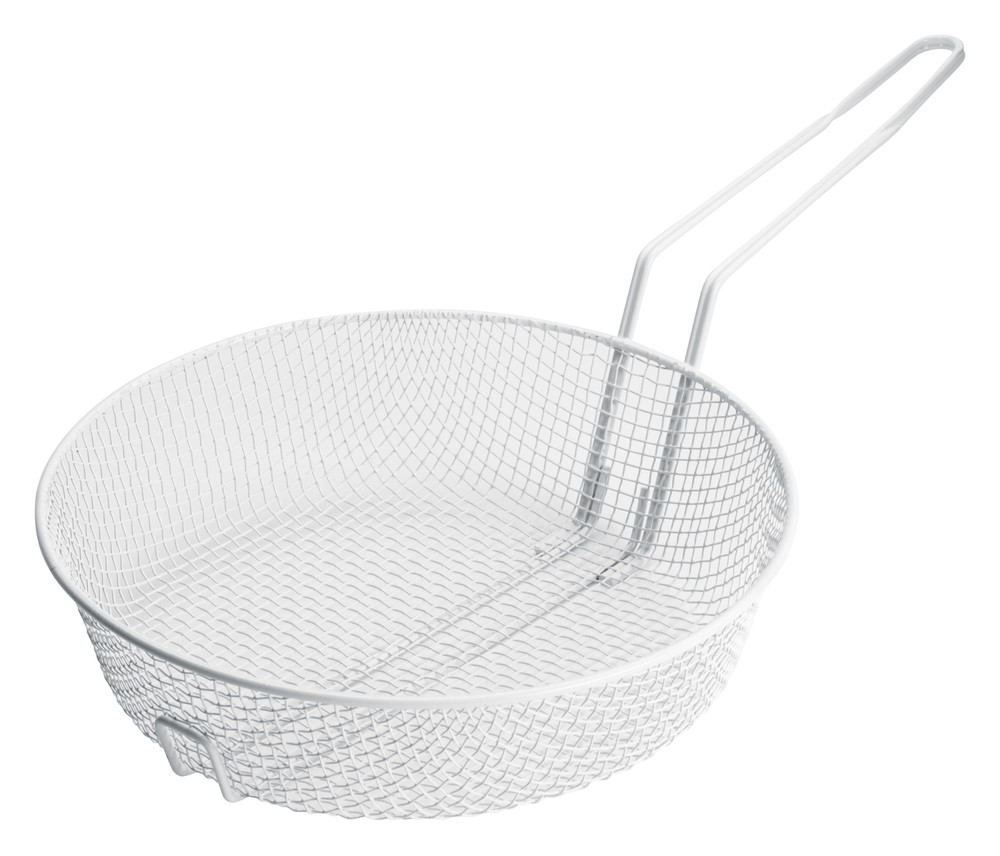 12" Breading Basket, Medium Mesh, White Plastic Coating (12 Each)