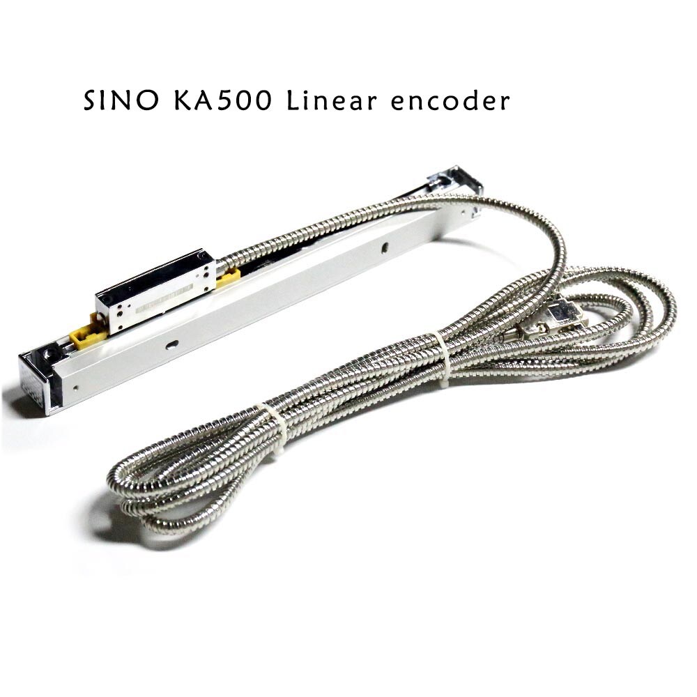 SINO Thin DRO Linear Scale 1um KA500 70-520mm Grating Ruler Optical Encoder