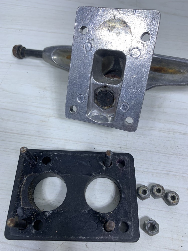 Slant 8 5/8” Skateboard Trucks & Mounting Hardware