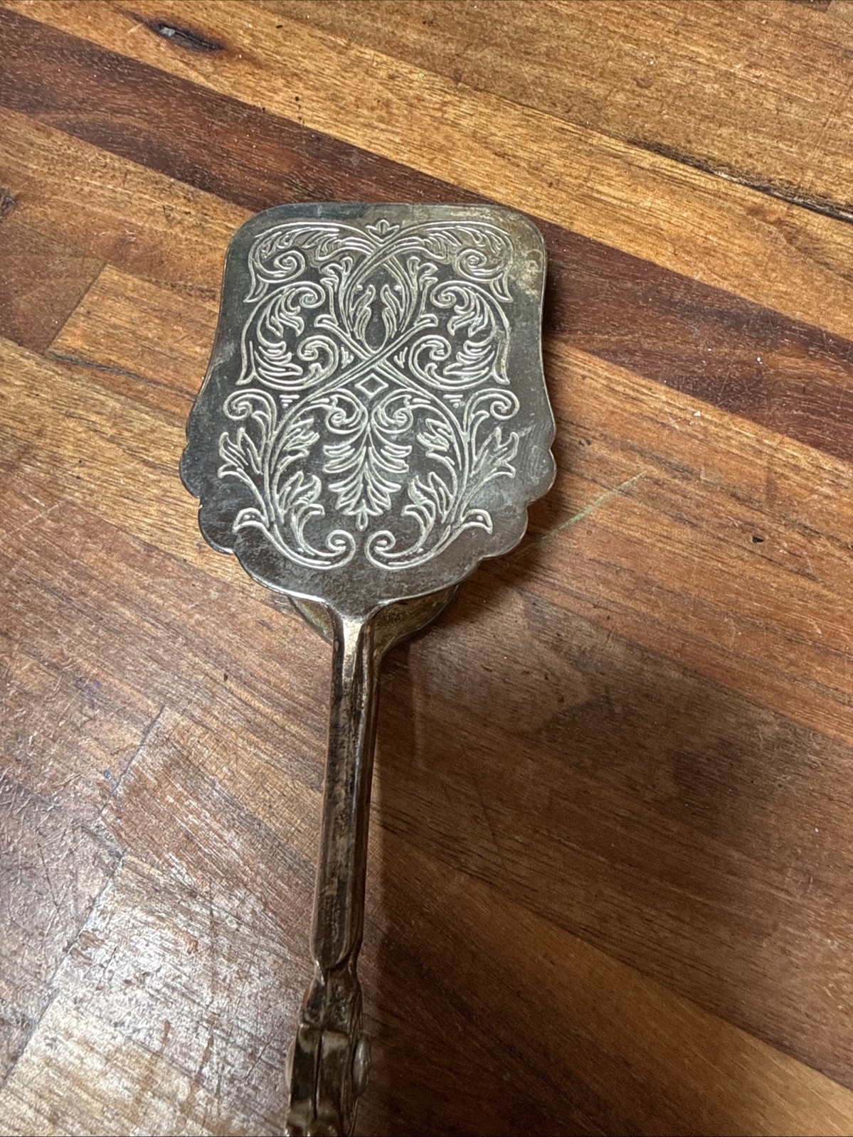 EP Zinc Italy Vintage Silver Plated Pastry / Salad Tongs Scissor Style