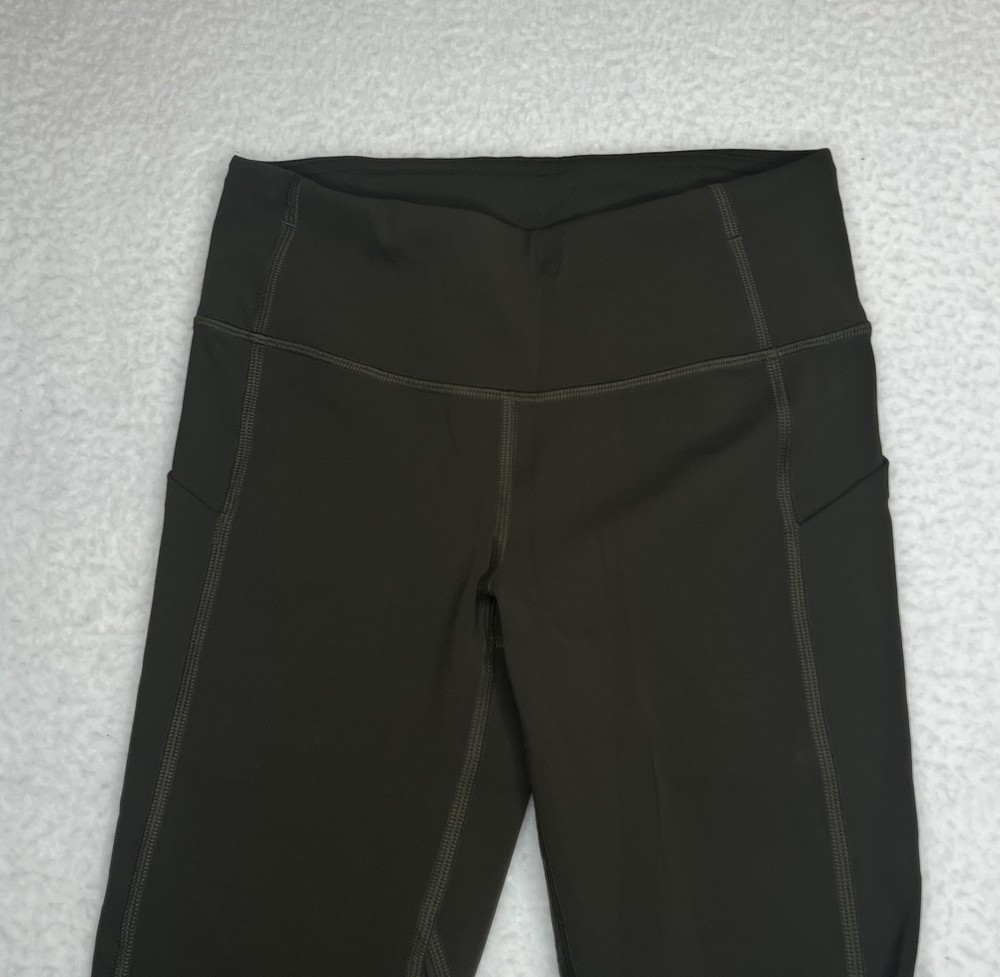 Lululemon Pace Rival Crop *Full-On Luxtreme 22" Dark Olive 2 Activewear Workout