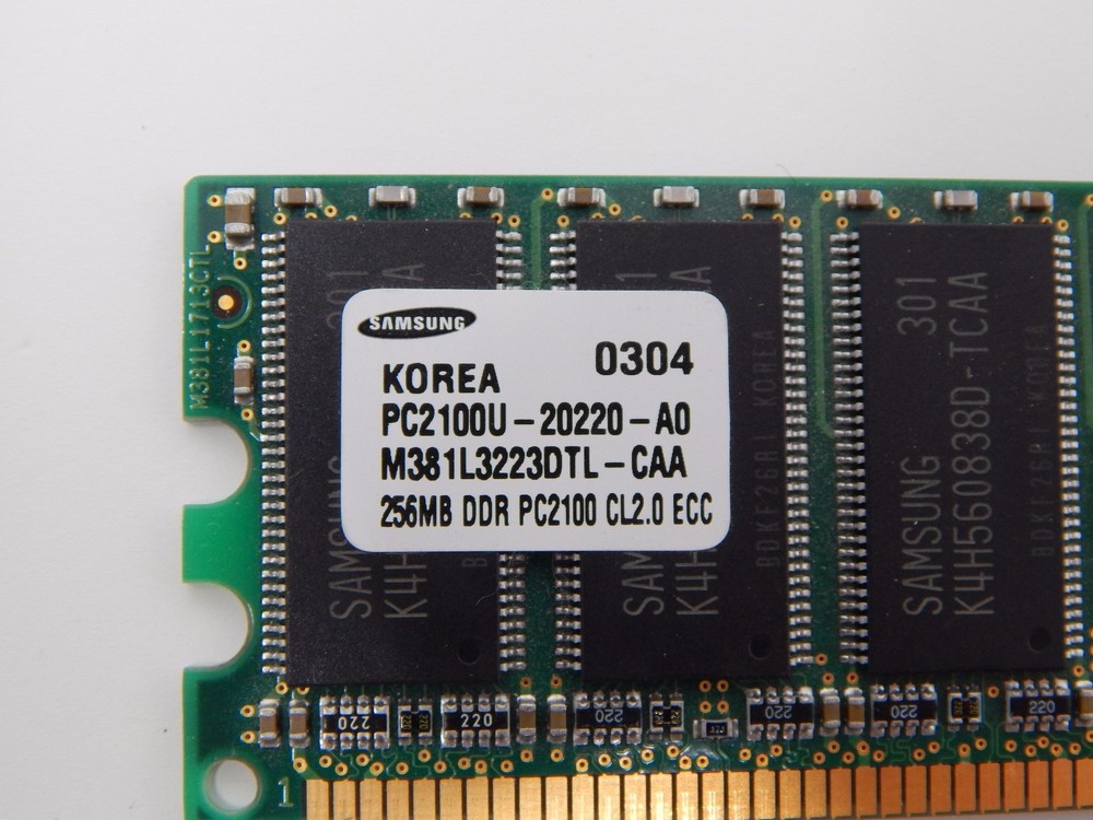 Samsung Korea Memory Stick RAM PC2100U-20220-A0