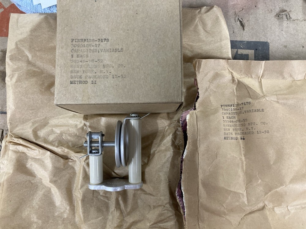NiB Hammarlund NZ-10 Neutralizing Transmitter Capacitor