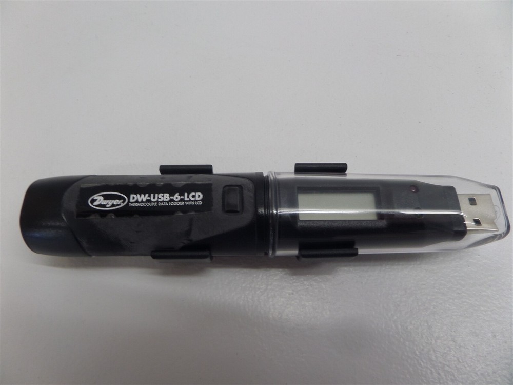 Dwyer DW-USB-6-LCD Thermocouple Temperature USB Data Logger