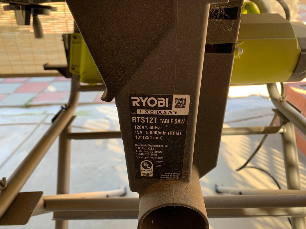 Ryobi RTS12 Folding Table Saw