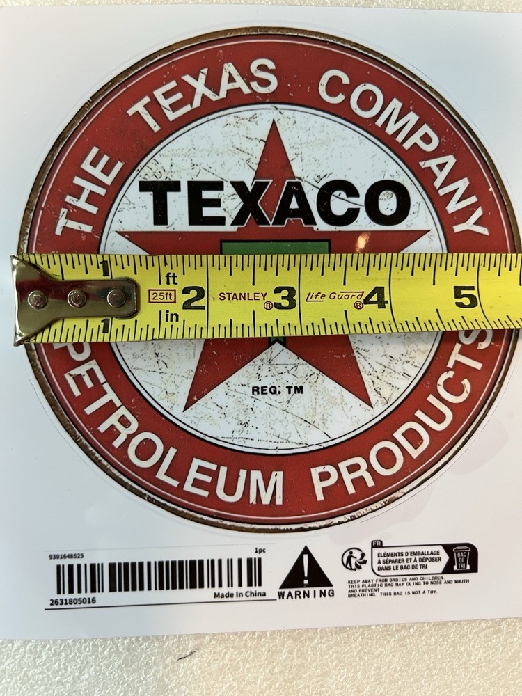 Texaco Decal