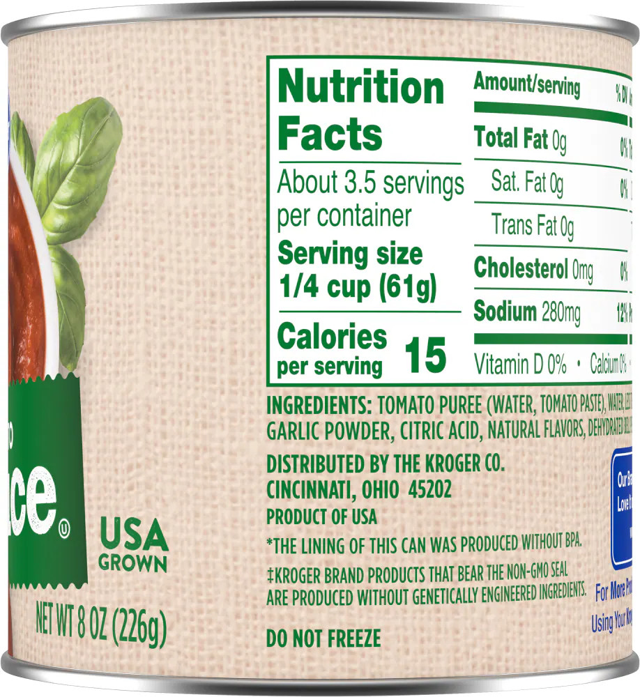 KG Tomato Sauce 8 oz - 5 Pack