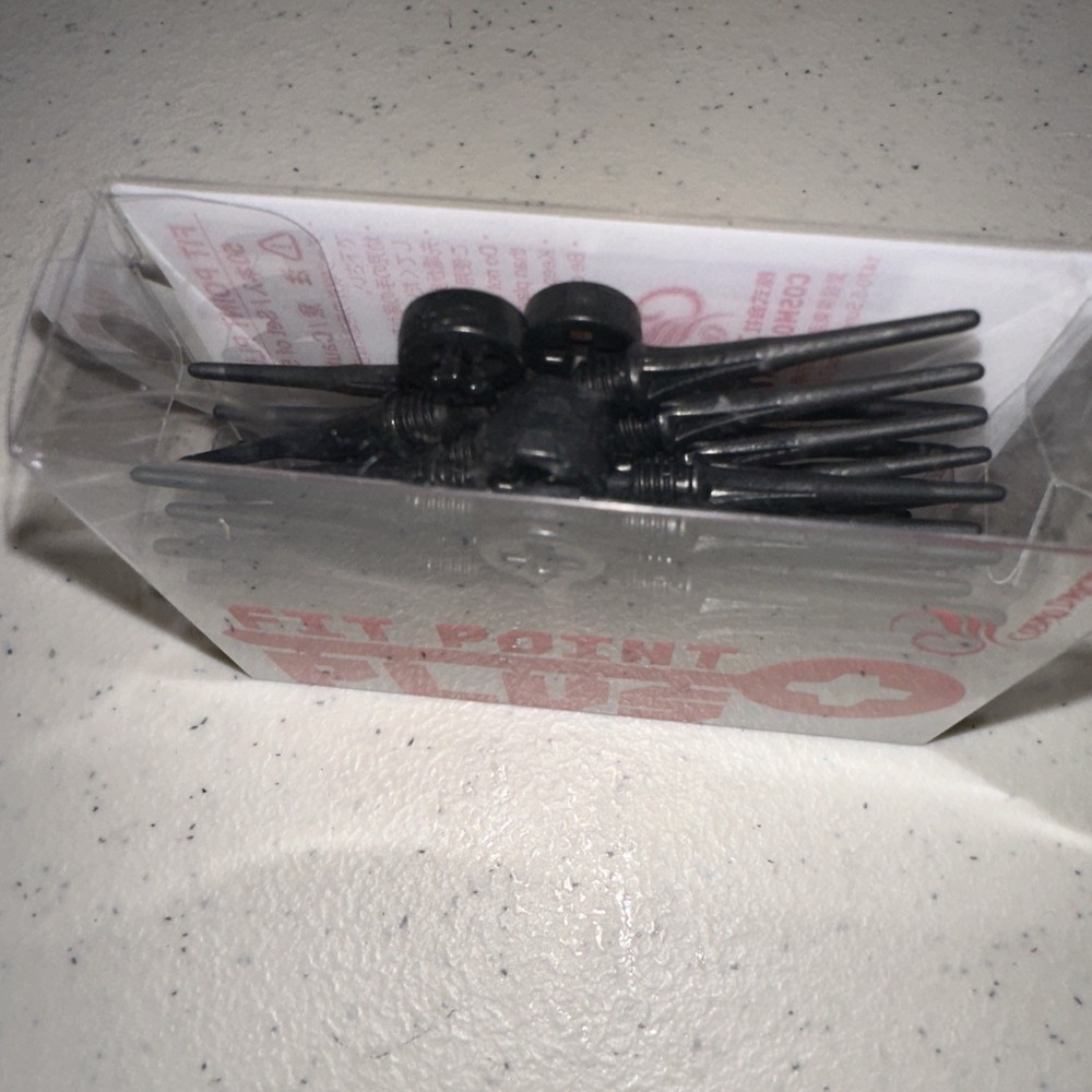 Cosmodarts Fit Point Plus Tip, Black, 50 Count