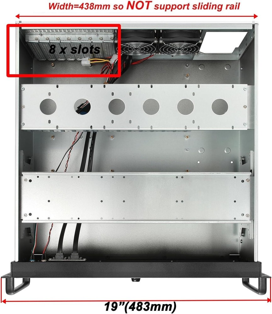 RackChoice 4U rackmount Server Chassis Support Liquid Cooling #2104H Y