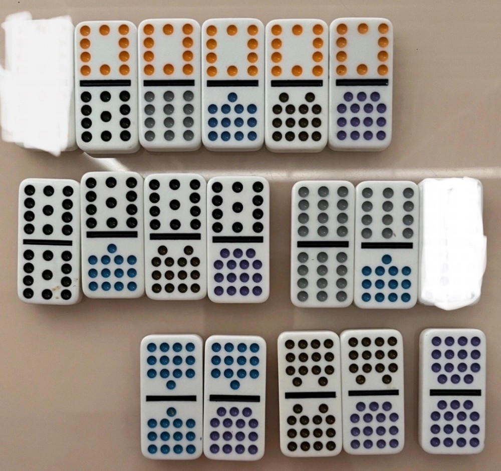 1 pc Replacement Dominoes from Double 15 Set Cardinal Brand