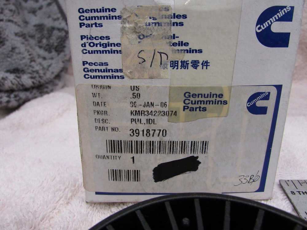 Cummins 3918770 Pulley, OEM, NOS, N3