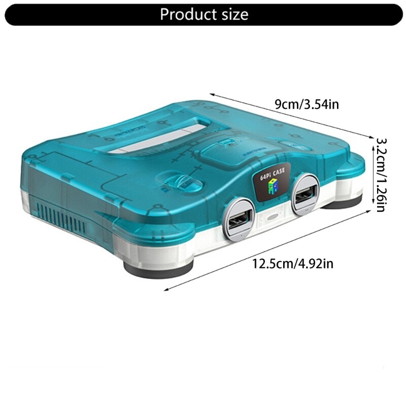 64Pi Case for 5 Easy Operation DIY Box with Safe Shutdown & Reset