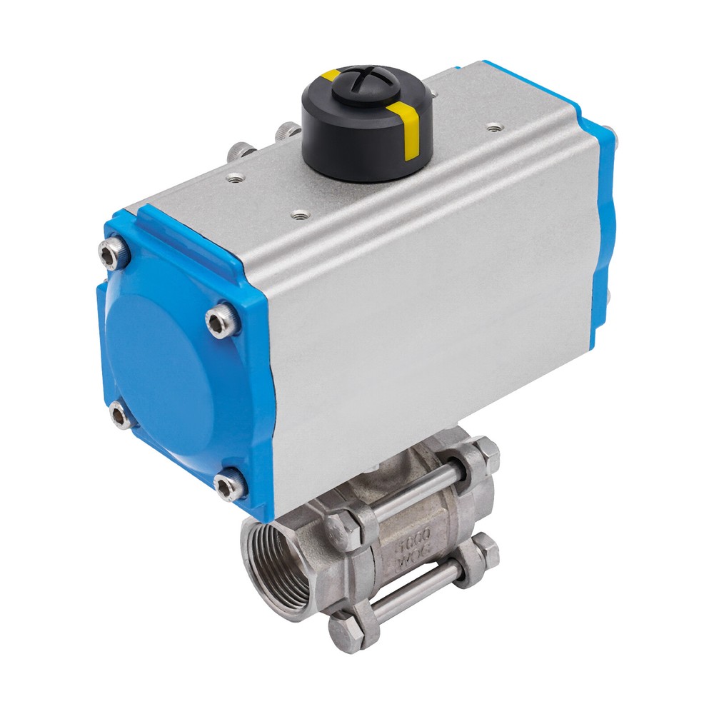 1" Pneumatic Ball Valve Actuator Stainless Steel Three-Piece Automatic Control