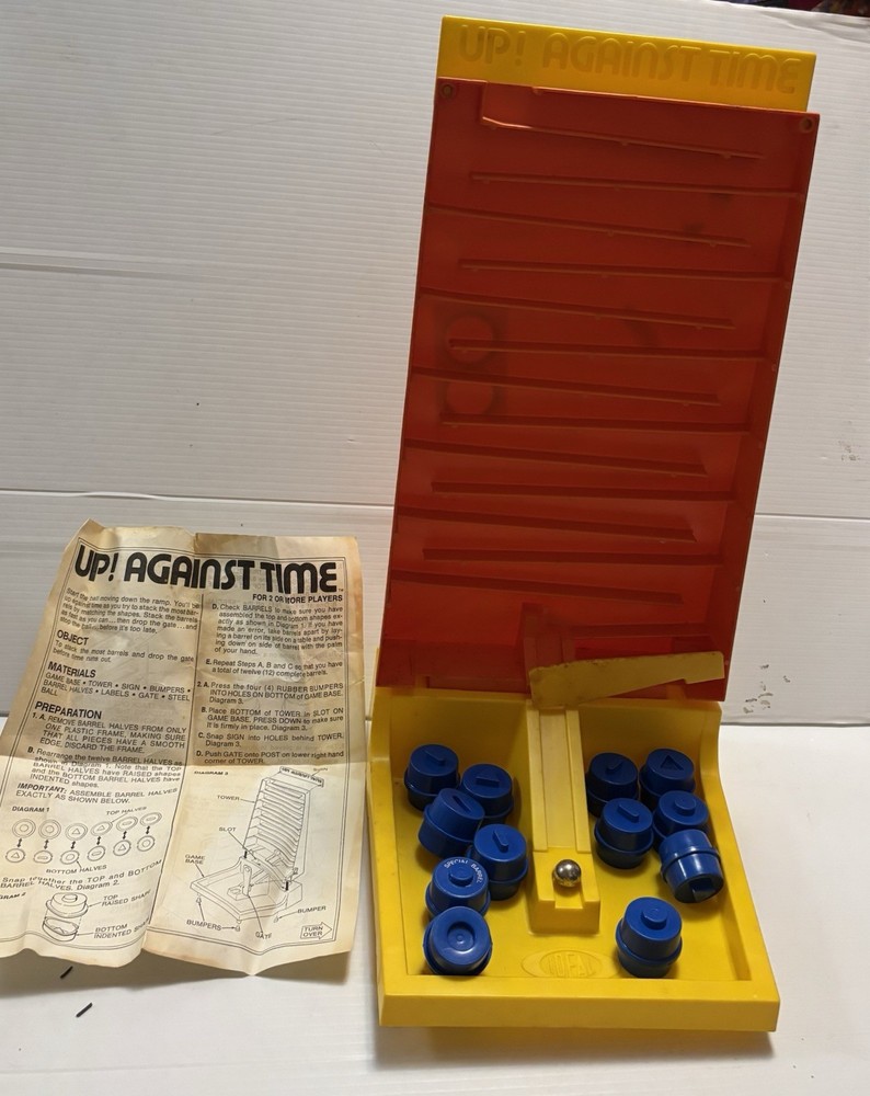 Vintage Up Against Time! 1981 Ideal Match & Stack Complete with Instructions CIB