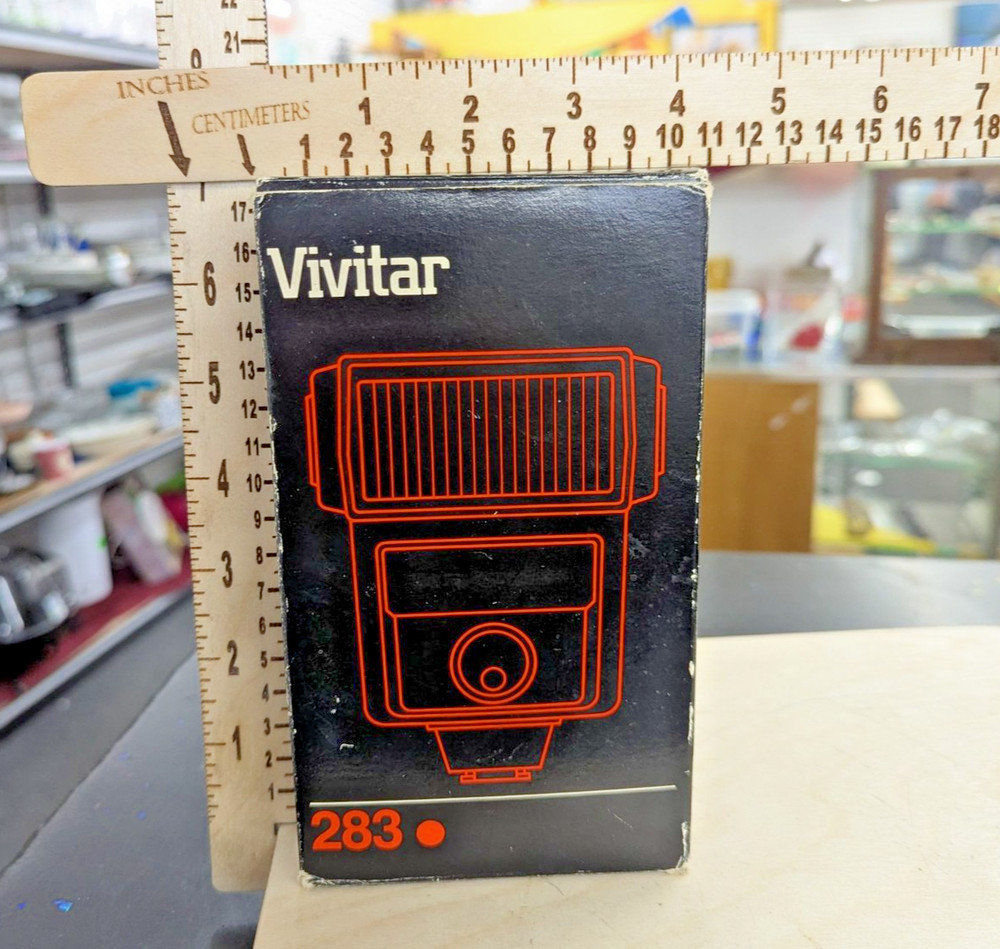 Vivitar 283 Auto Thyristor Electronic Flash With Box Not Tested
