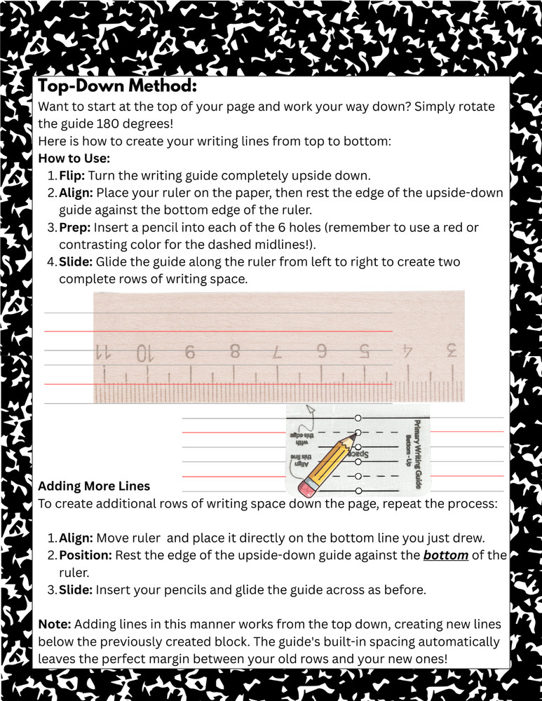 Primary Lettering Guide Template