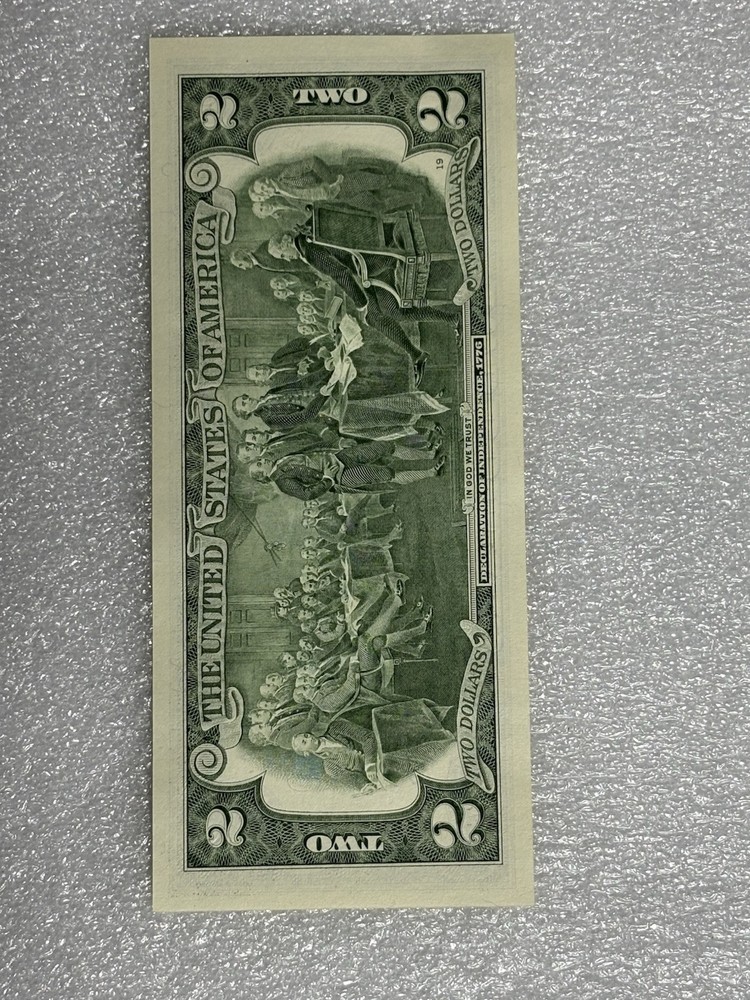 Rare ! Uncirculated 2017A $2 Error Low #’d Note W/stuck Digit Perfect Condition