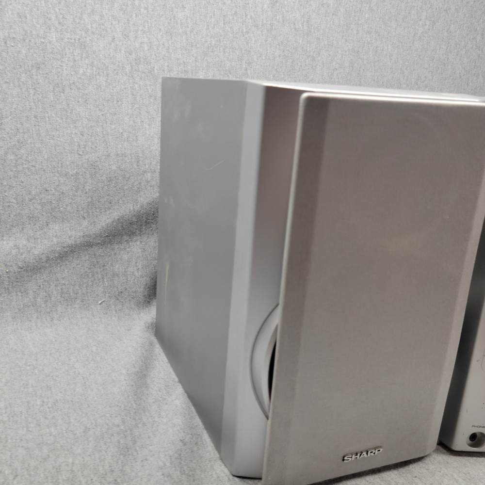 Sharp XL-HP500 Shelf Stereo With Speaker Set Tested Works