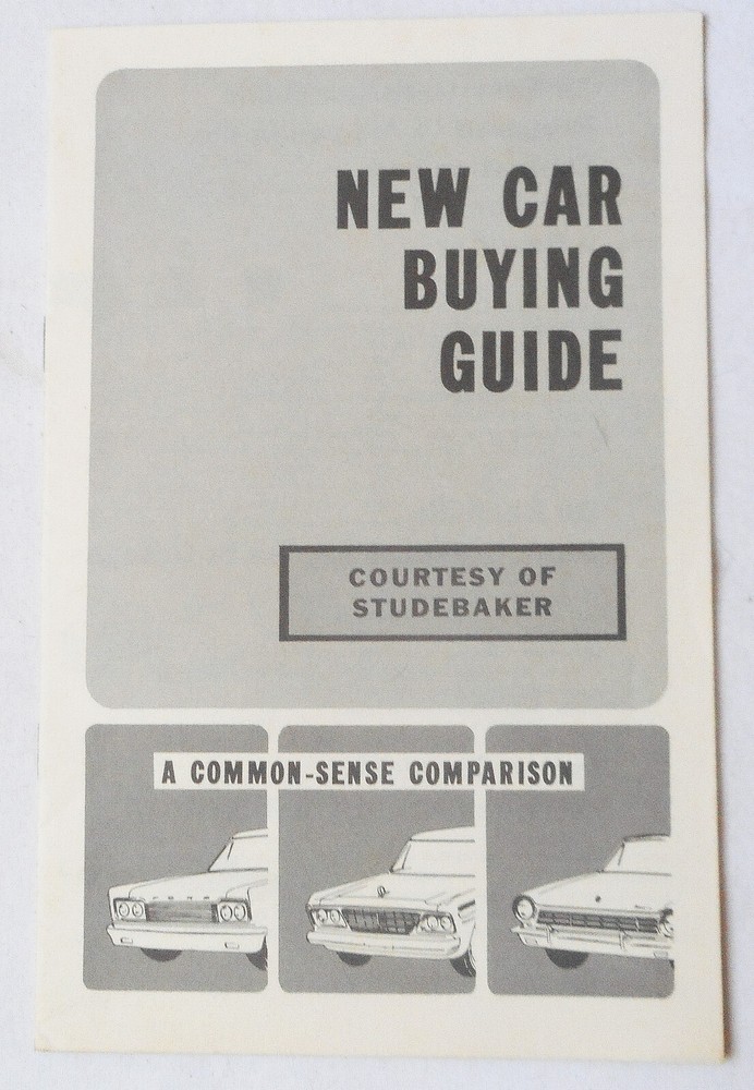 1965 STUDEBAKER NEW CAR BUYING GUIDE COMPARISON