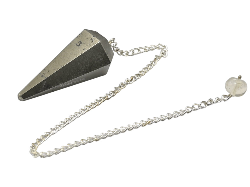 Pyrite Dowsing Crystal Pendulum