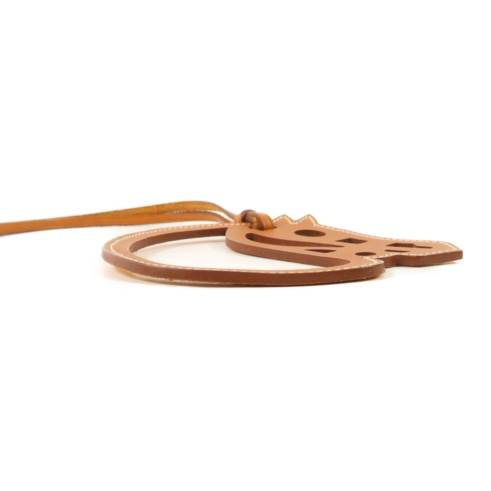 HERMES Paddock Cheval Charm Swift Leather Gold